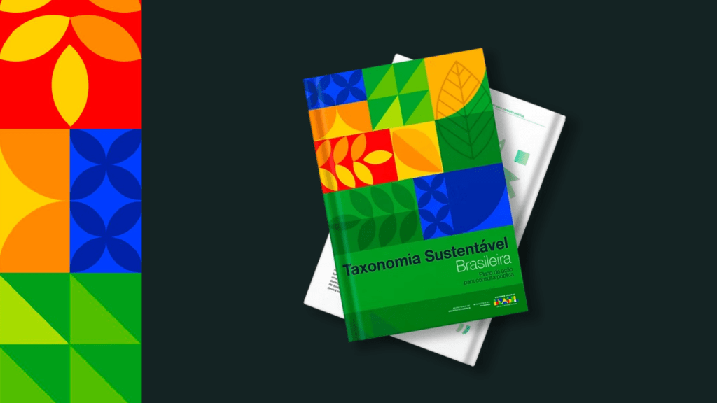 Capa oficial da Taxonomia Sustentável Brasileira na arte da Eccaplan