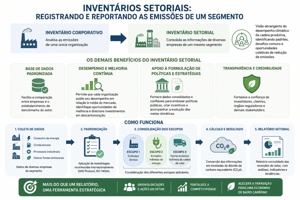 Benefícios e particularidades do inventário setorial de carbono