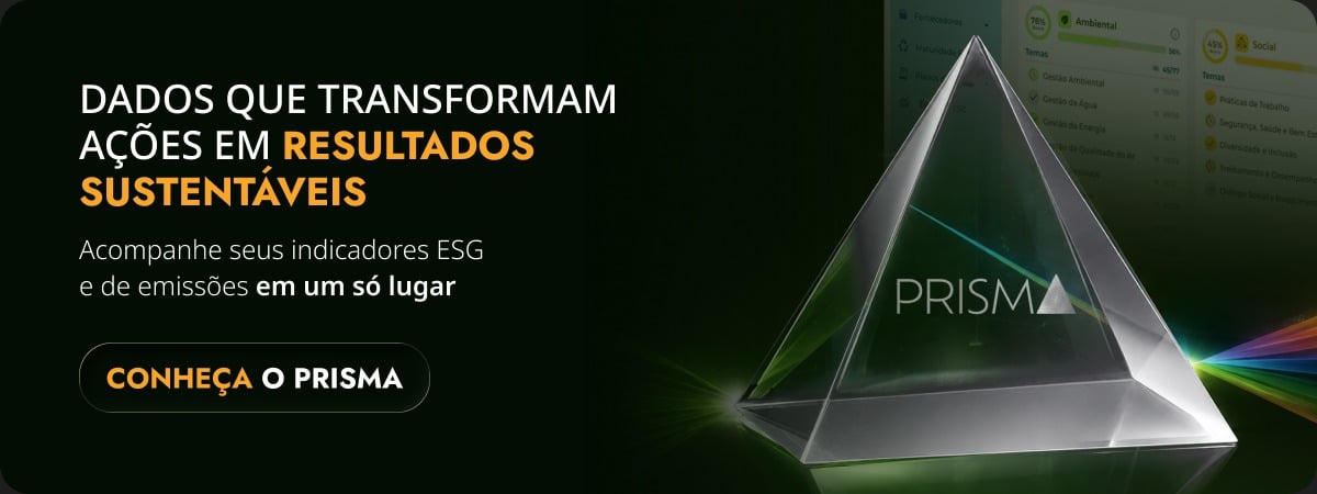 Banner: Prisma, dados para ações de GHG Protocol e metas climáticas
