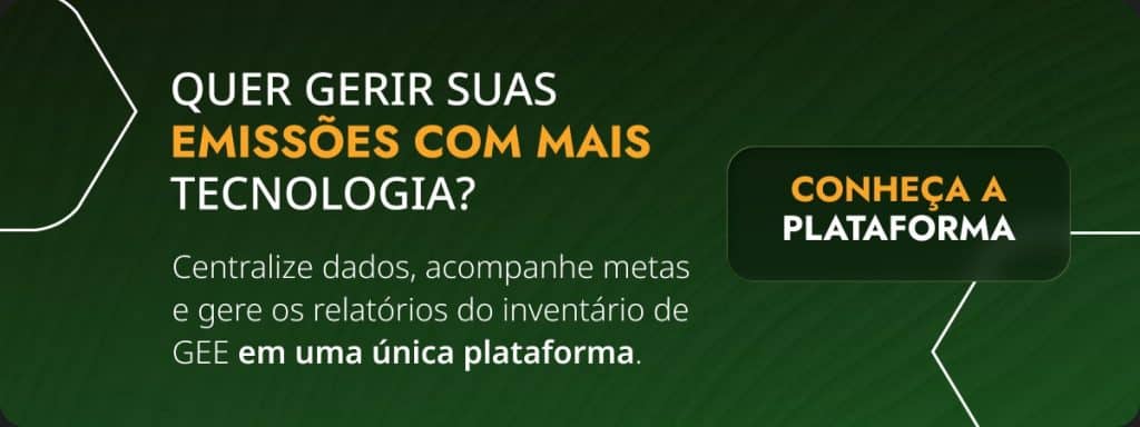 Banner: gestão de emissões do GHG Protocol com tecnologia